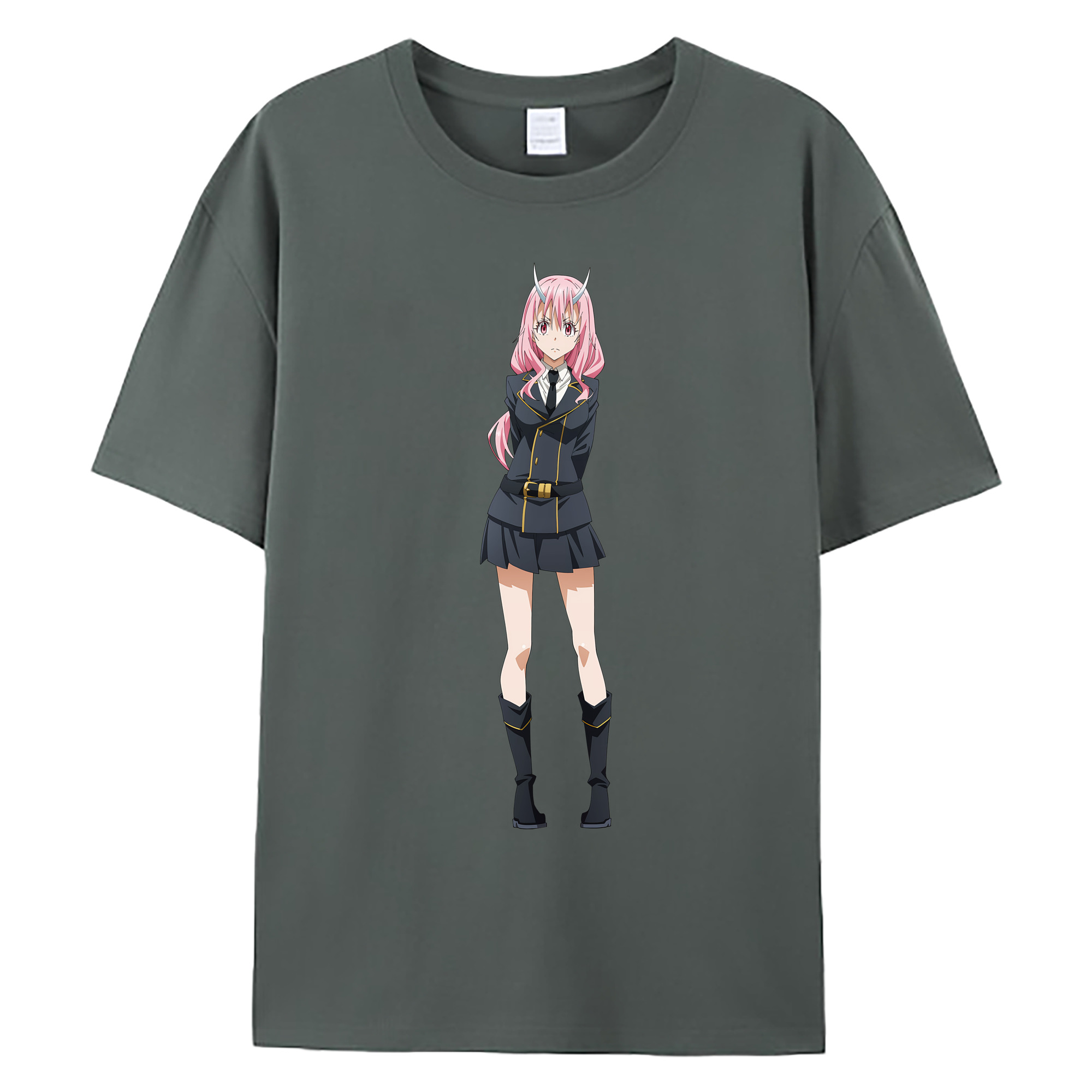 （画像用） 転スラ Regarding Reincarnated to Slime 綿100％ メンズ半袖Tシャツ｜肌触りやわらか＆通気性
